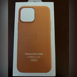 Golden Brown IPhone 13 Pro Max Leather case
